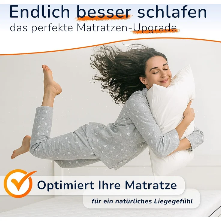 Komfortschaum Topper 200x120x10cm 212g Bezug – Bild 3