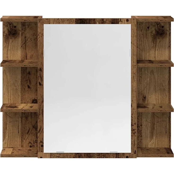 vidaXL 4-tlg. Badmöbel-Set Altholz-Optik Holzwerkstoff 3328557 – Bild 8