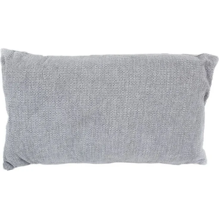 Chenille Dekokissen 30 x 50 cm Couchkissen einfarbig mit Reißverschluss silber