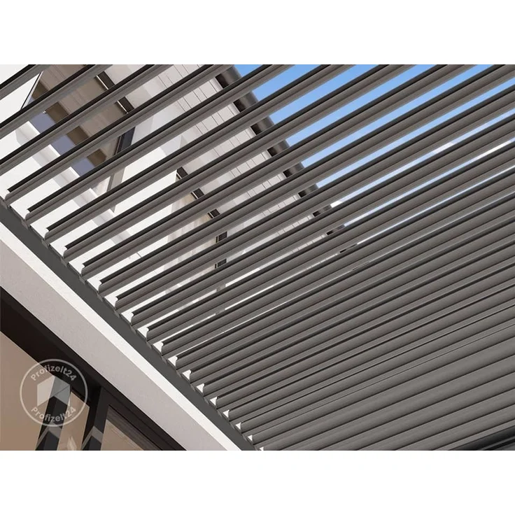 PRIMEYARD Pergola, Aluminium / Stahl grau, 3x3 m – Bild 7