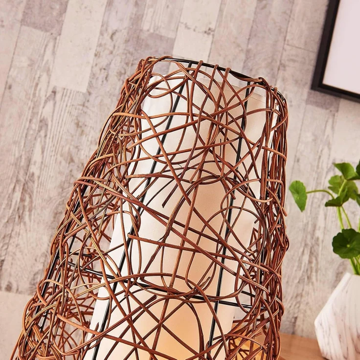 Lindby Stehlampe Nias, Holz Braun IP20, 2 x 10 W LED – Bild 6