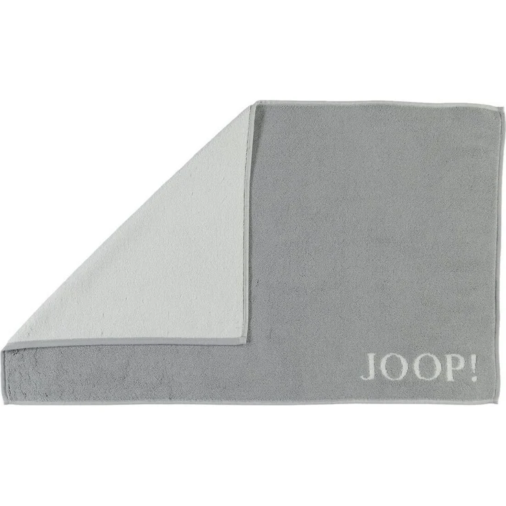 JOOP! Badematte - Badvorleger, Wendeoptik, Baumwolle Hellgrau 50x80cm – Bild 2