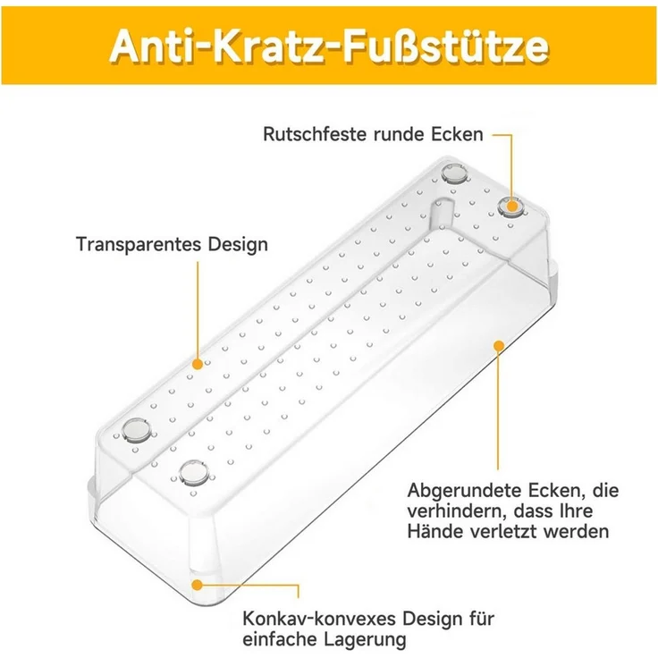 OSTWOLKE Organizer Schubladen Organizer mit 4 Größen Schubladen Ordnungssystem (17 St) – Bild 4