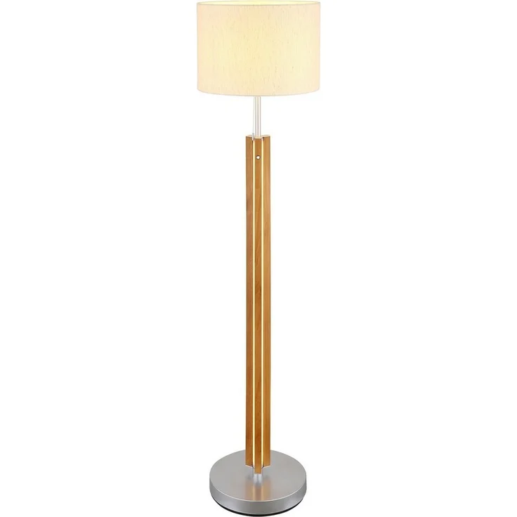 NOWA Stehlampe TAUGUS, ohne Leuchtmittel, Stehleuchte, Textil, Schirm und LEDs getrennt schaltbar – Bild 2
