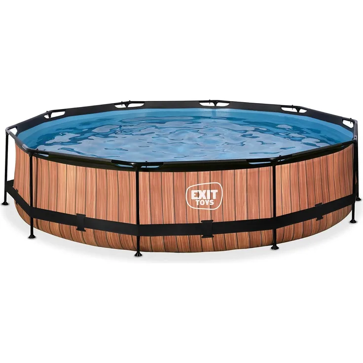 EXIT Swimming Pool Ø 360x76 cm braun