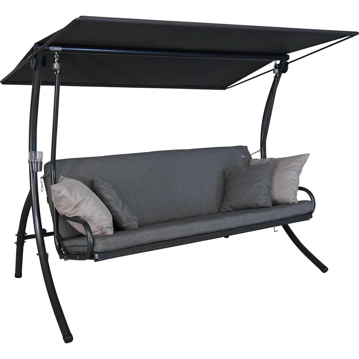 Angerer 'Elegance Smart' Hollywoodschaukel, Stahl / Polyester stone, 210x145x160 cm