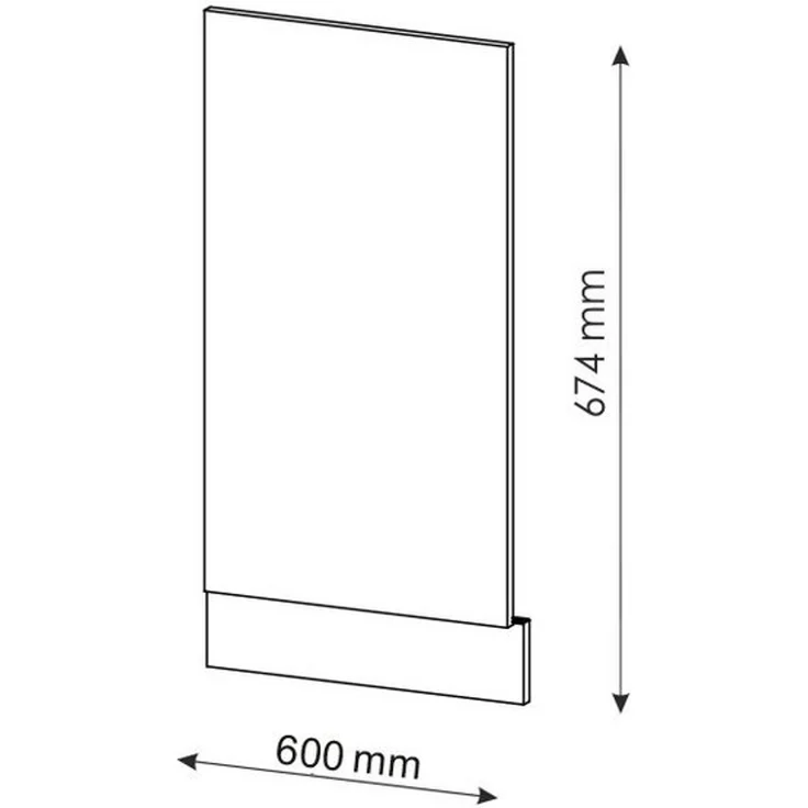 Vicco Frontblende Fame-Line, Weiß Landhaus/Weiß, 60 cm ohne Arbeitsplatte (1 St) – Bild 2