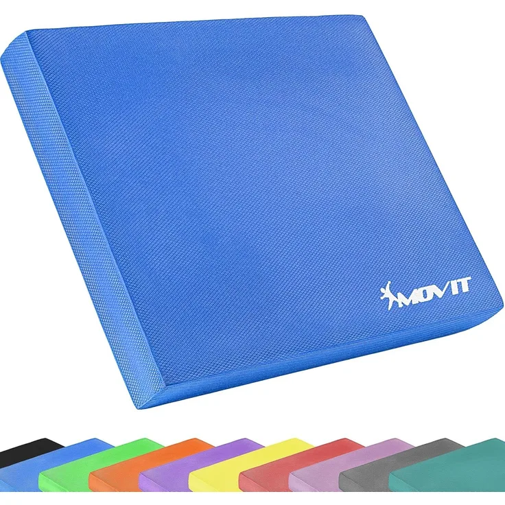 MOVIT Balanceboard Balance Pad Dynamic Base, 50 x 40 x 6 cm, Training für Gleichgewicht und Koordination, Balancekissen, 10 Farben