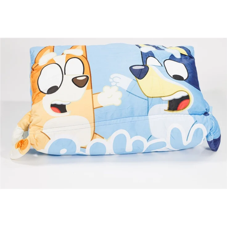 Bluey Nickerchenmatte für Kinder aus Velboa-Stoff – 58x137 cm mit integriertem Kissen – Bild 2