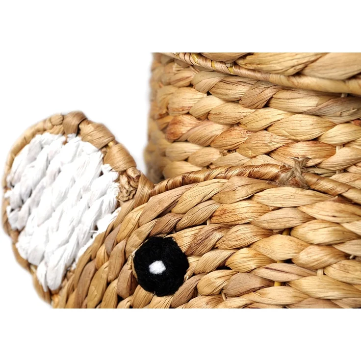 Kobolo Wäschekorb Aufbewahrung Korb BEAR - Wasserhyazinthe - natur – Bild 5