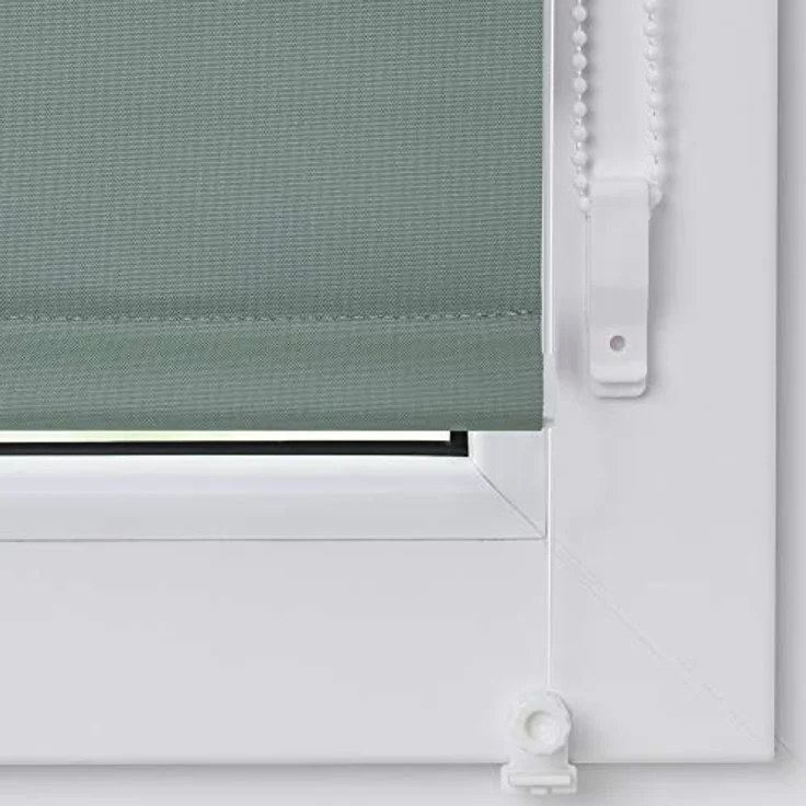 Seitenzugrollo Uni Rollo, LICHTBLICK ORIGINAL, verdunkelnd, ohne Bohren, verspannt, Klemmfix, mit Klemmträger und Farbbeschichtung - für Fenster und Türen, Klemmfix – Bild 7