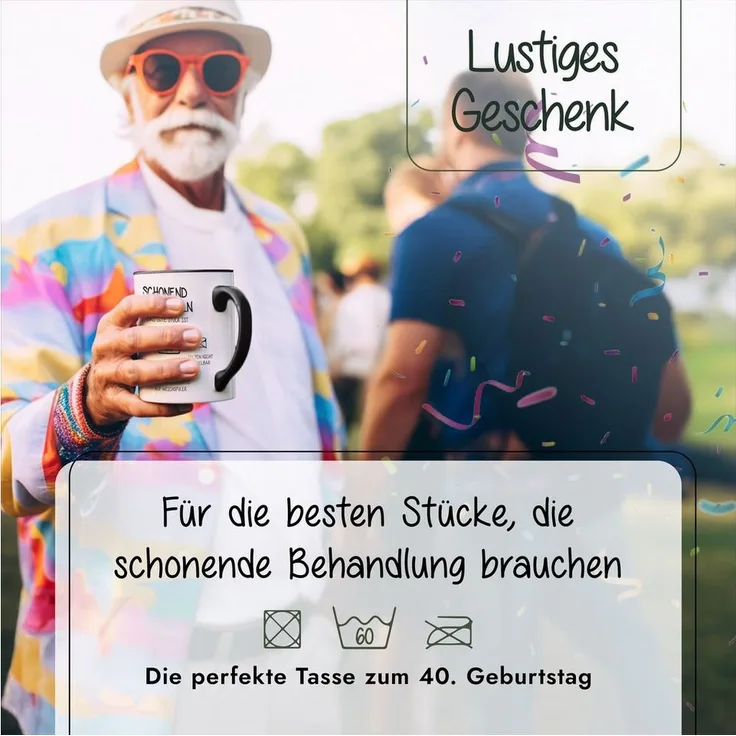 Amari Tasse AMARI® Tasse Schonend Behandeln - Geschenk Geburtstag