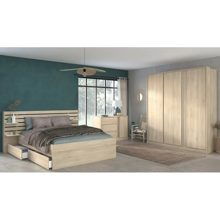 Escale 21 Stauraumbett 140x200 cm mit Schrank & Kommode
