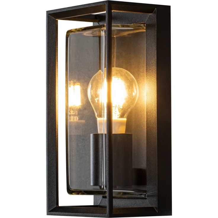 KONSTSMIDE Wandleuchte Brindisi Glas Mattschwarz 434032 – Bild 2