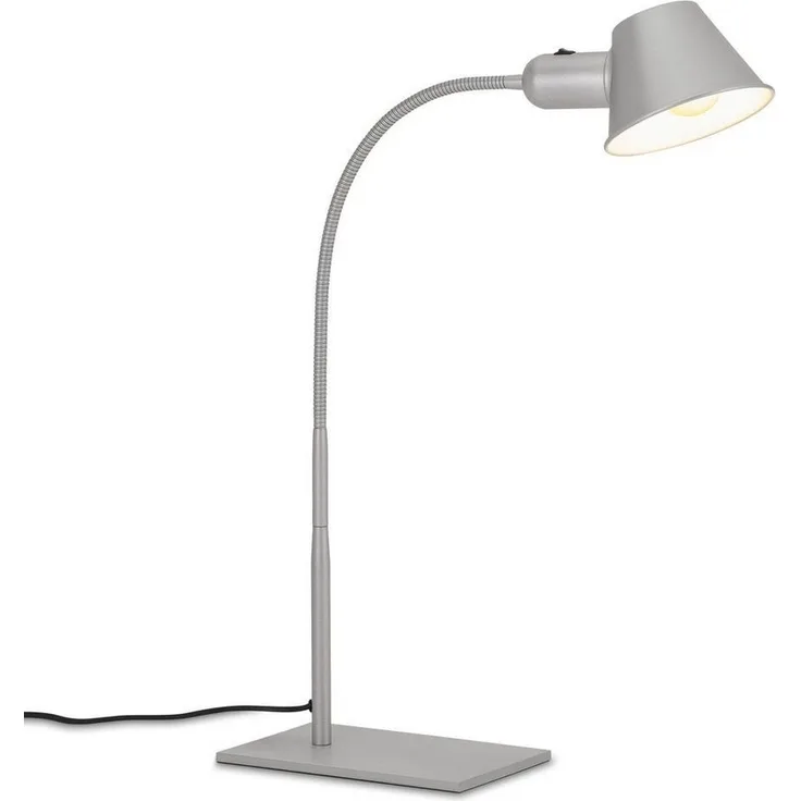 Briloner Leuchten Tischleuchte 7407-014, ohne Leuchtmittel, 2700K - Extra-Warmweiß, Schwenkbar, chrom, E27 Fassung ? max. 10 W, 23 x 15 x 65 cm