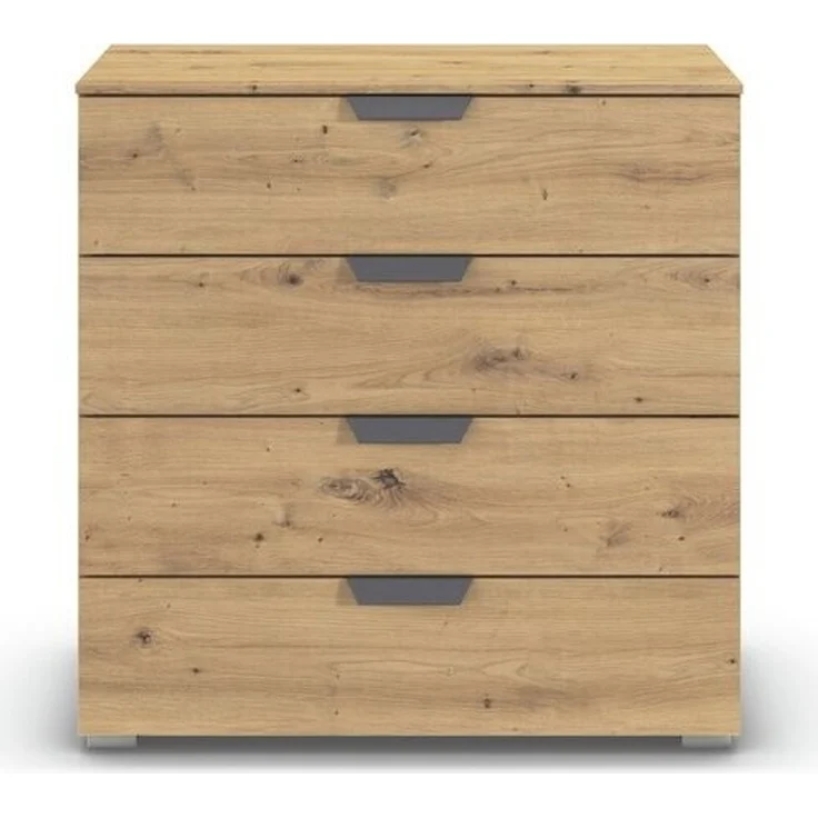 rauch Aditio Box, Kommode, 4 Schubladen, mit Softclose-Funktion, Farbe Eiche Artisan, BxHxT 80x81x42cm – Bild 2