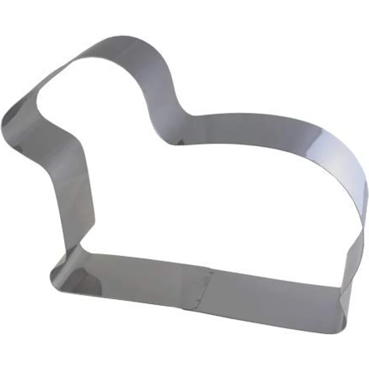 Lares | Backform/Backrahmen/Tortenring | Edelstahl | Motiv: Lamm | Ø 27cm, Höhe 6cm | Made in Germany – Bild 2