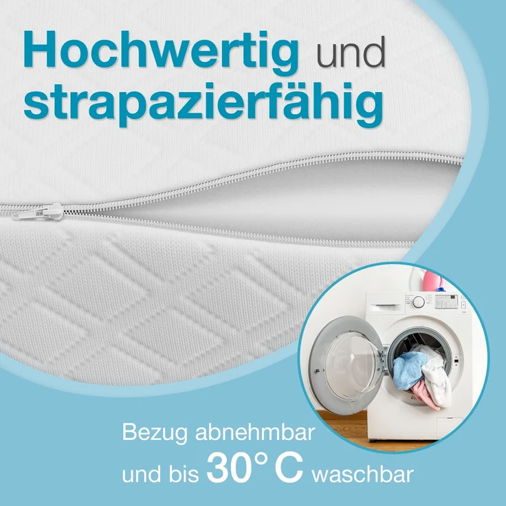 Bein-Lagerungskissen »Visko«, hoch, 62x40x24cm, weiß – Bild 5