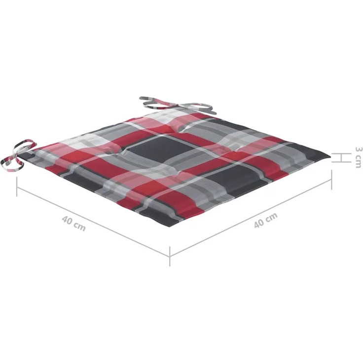vidaXL Klappbare Gartenstühle 6 Stk. mit Kissen Massivholz Akazie 3065420 – Bild 11