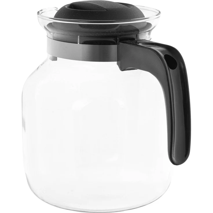 KADAX Hitzebeständige Teekanne mit Deckel, Glas, schwarz, 1,5L – Bild 7