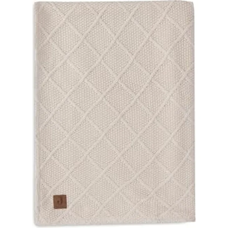 Jollein Check Knit Babydecke 75 x 100 cm - Oatmeal – Bild 1