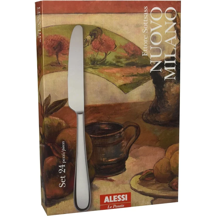 Alessi Nuovo Milano Besteckset 24-teilig mit Monoblock-Messern – Bild 2