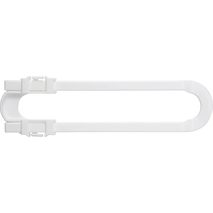 ABUS Schranktürsicherung Mara Sicherung für Türen, Schränke und Schubladen mit Bügelgriffen - einfache Montage - 1 Stück - weiß - 76972