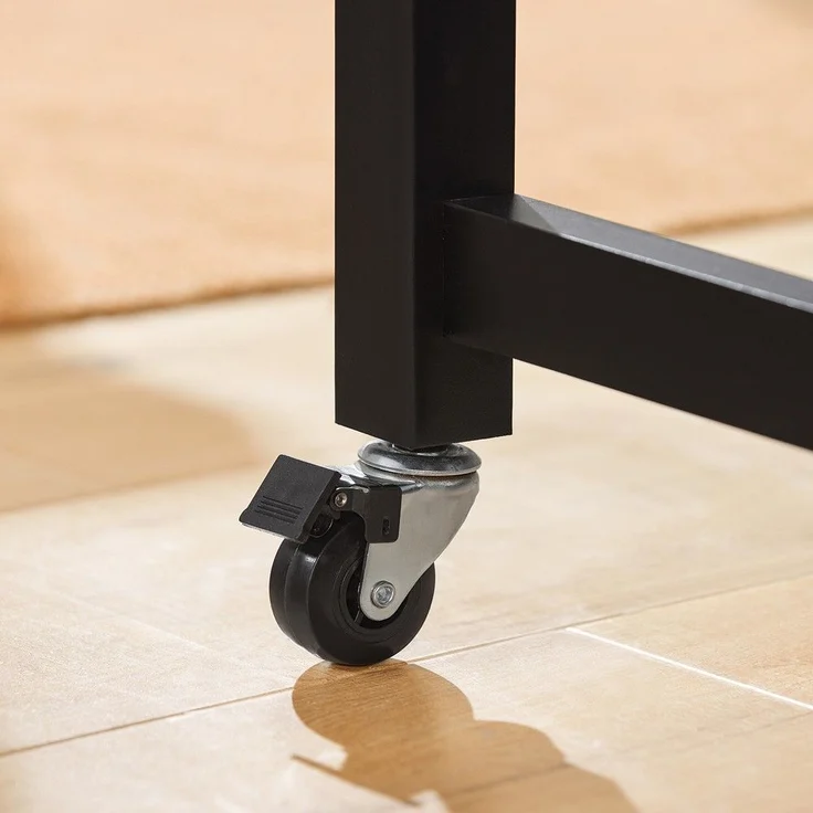 SoBuy FKW74-SCH Kücheninsel, MDF, Lackiert, Schwarz, 98 x 94 x 58 cm – Bild 10