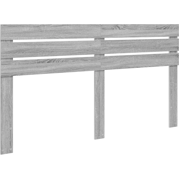 vidaXL Bettrahmen Graues Sonoma 200 x 200 cm Massives Kiefernholz 3411380 – Bild 5