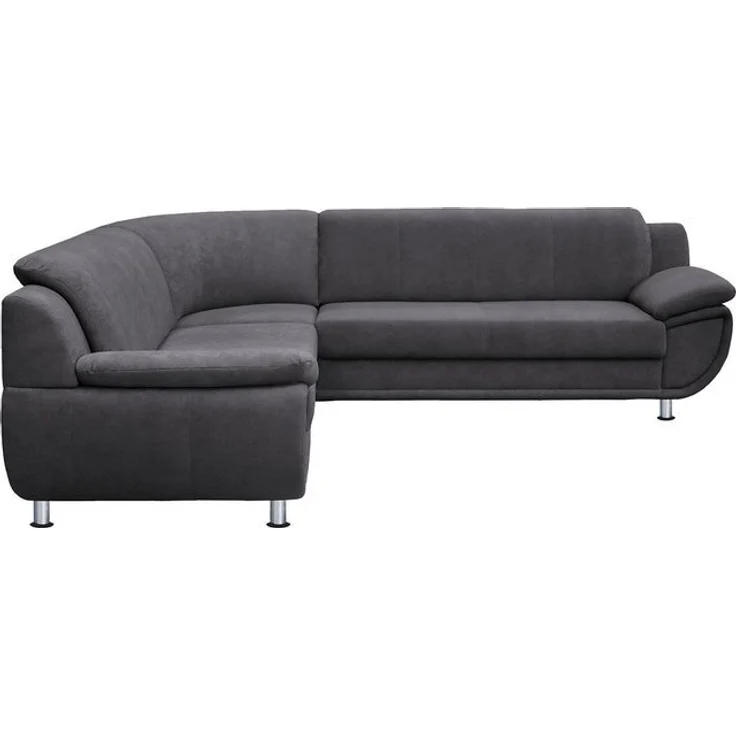 TRENDMANUFAKTUR Ecksofa Rondo wahlweise mit Schlaffunktion, 267x247 cm (BxT), breite Armlehnen, L-Form, wahlweise mit Federkern bestellbar, Füße chromfarben – Bild 4