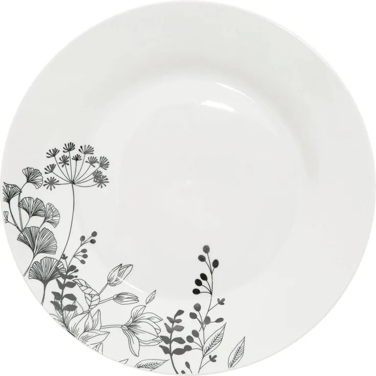 Service 18tlg. White Floral - Esszimmer & Küche Geschirrsets & Kaffeesets in Weiss