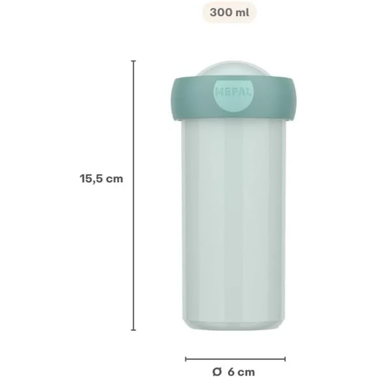 Mepal - Verschlussbecher Campus - Trinkbecher - Auslaufsicherer Wasserflasche für Kinder - Wiederverwendbarer Becher - BPA-frei & Spülmaschinenfest - 300 ml - Stitch – Bild 3