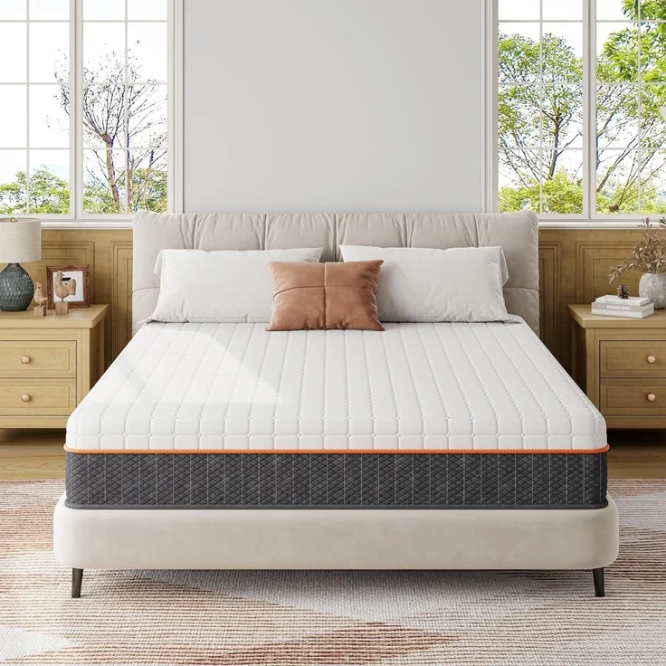 Vesgantti Matratze 140x200 cm Ergonomischer Kaltschaummatratze 7-Zonen Höhe 18cm Mittelfest mit Atmungsaktiver Bezug – Bild 2
