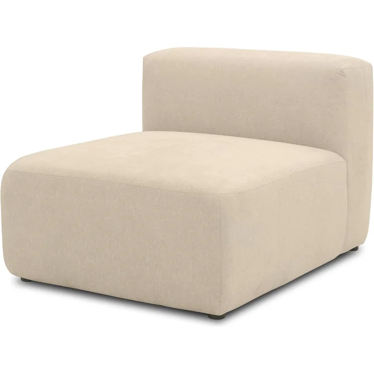 DOMO. collection Sessel Adrian, Modul-Sofa, Polsterhocker mit Rückenlehne, Modul-Couch, Einzel-Element, kombinierbar, Polstersessel, 85 x 108 x 69 cm (BxTxH), beige
