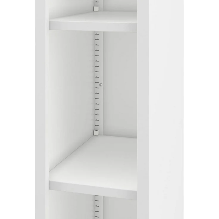 Jan Nowak Aktenschrank Metallregal schmal TIM 25 cm 195 cm hoch Ordner Akten (Dokumentenregal Büroregal Archiv Nische Flur Garage platzsparend, 1-St, 0,6 mm 195 x 25 x 40 cm 25 kg je Boden verstellbar 4 Farben) geschlossene Rückwand robust pulverbeschi... – Bild 4