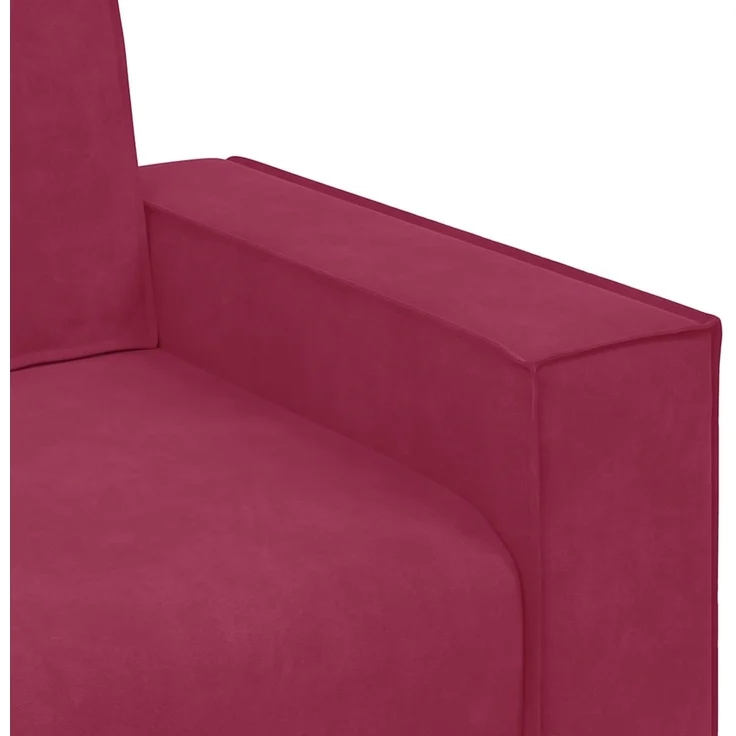 vidaXL 2-Sitzer-Sofa Weinrot 180x78x84 cm Samt 4105024 – Bild 6