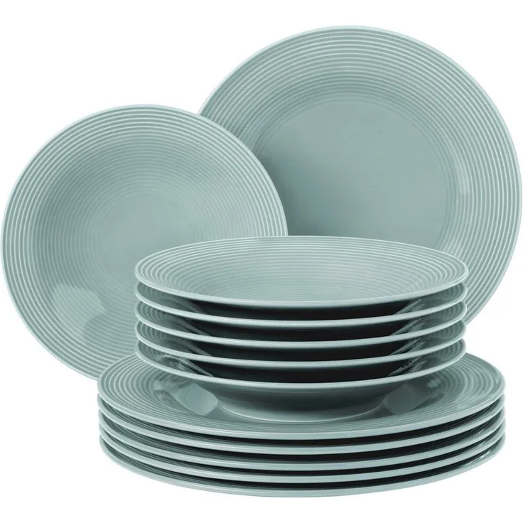 Seltmann Weiden Beat Color Glaze Tafelservice 12-teilig - Arktisblau