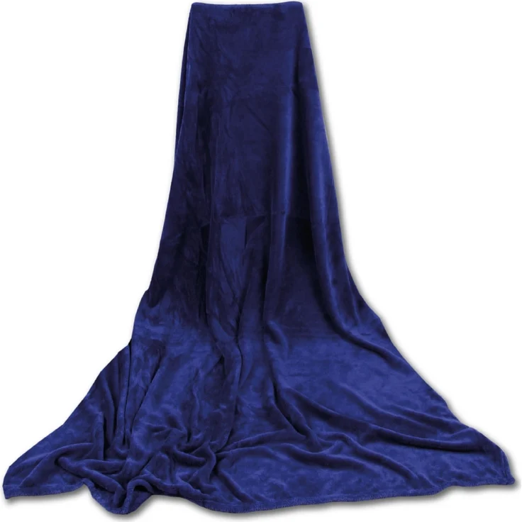 Kuscheldecke supersofte Tagesdecke vielseitig verwendbare Microfaser-Decke, flauschig und anschmiegsam in vielen verschiedenen modischen Farben erhältlich (blau - mittelblau / 130x170 cm) – Bild 2