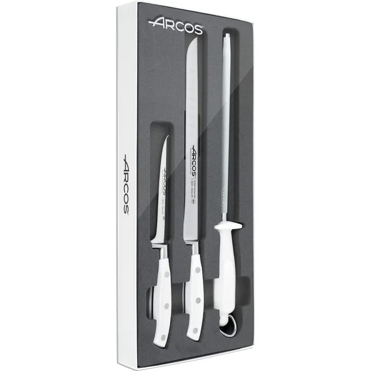 Arcos 807500 Messerset Schinken, Weiß, 50 x 20 x 5 cm