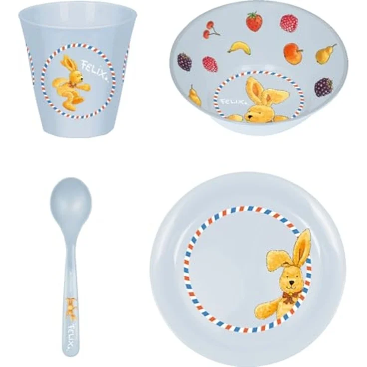 COPPENRATH DIE SPIEGELBURG Kindergeschirr-Set Coppenrath 22093 - Die Spiegelburg - Felix - Geschirr Geschenkset – Bild 2