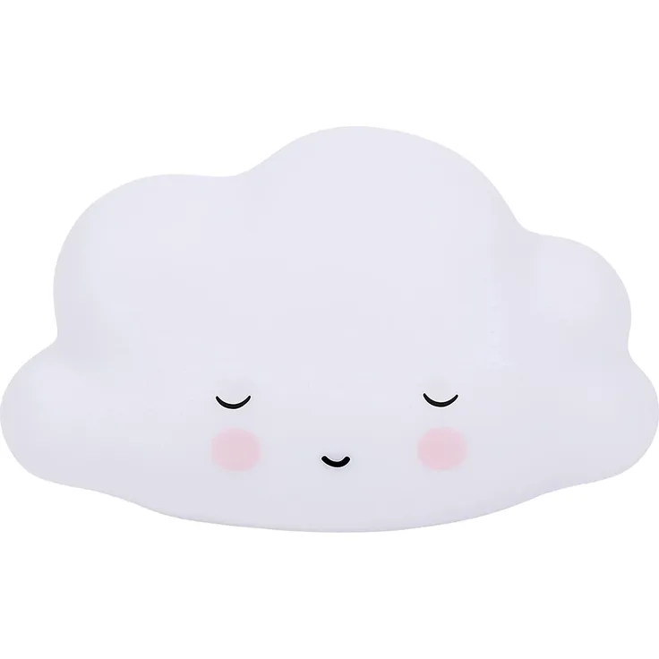 A Little Lovely Company Nachtlicht kleines Nachtlicht schlafende Wolke im niedlichem Wolkendesign, LED fest integriert