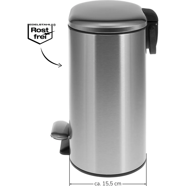 bremermann Kosmetikeimer Treteimer BARBENA - 6 Liter // Edelstahl Anti-Fingerabdruck Softclose – Bild 8