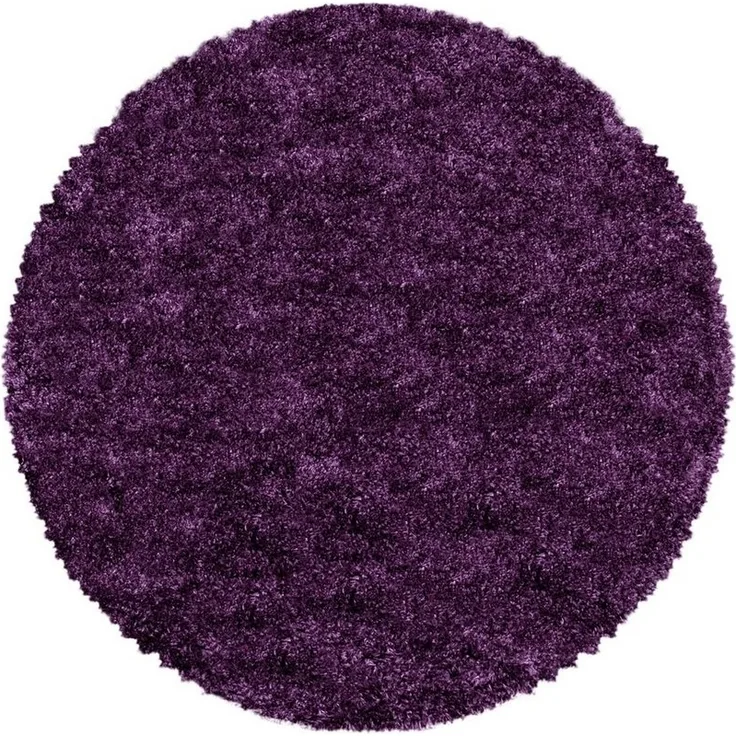 SIMPEX24 Teppich Unicolor - Einfarbig, Rund, Höhe: 30 mm, Teppich Wohnzimmer Einfarbig Shaggy Verschidene Farben und Größen