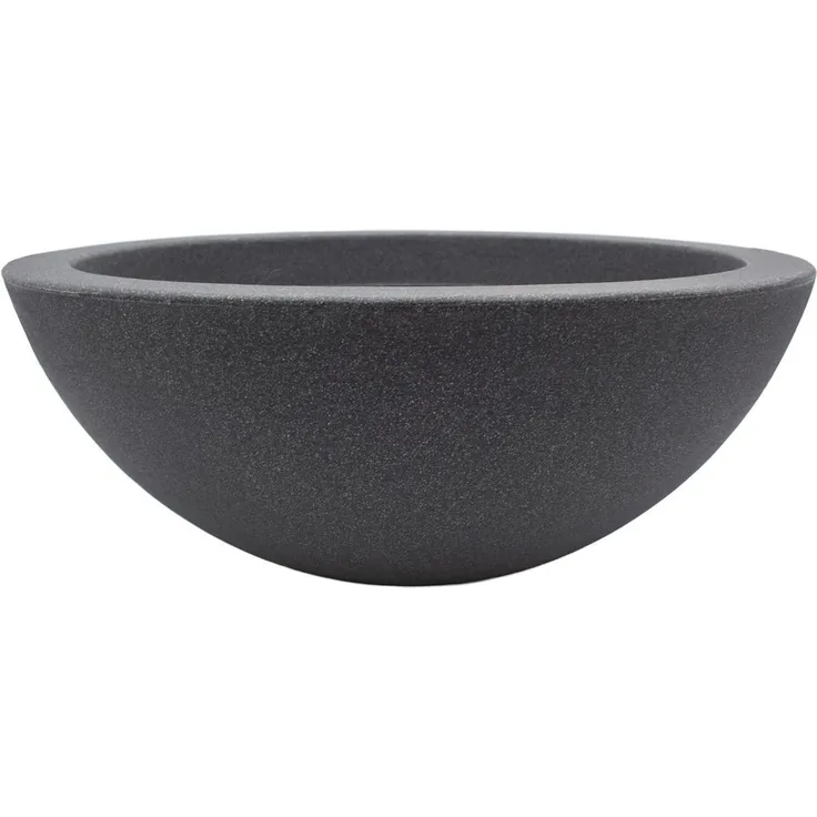 mucHome Pflanzschale Anthrazit Ø 52cm Höhe ca. 20 cm Pflanzkübel Pflanztopf