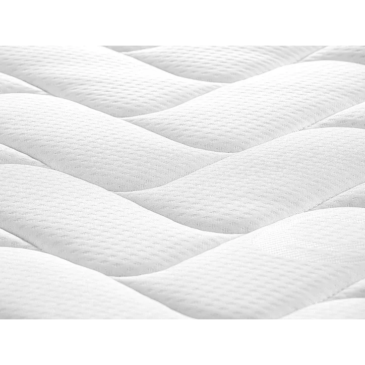 Vente-unique - JUBIA Set aus Matratze und Bettgestell StoffHolz, Platte Weiß - B 160 cm x H 20 cm30 cm x L 200 cm – Bild 6