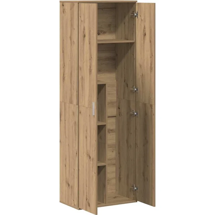 vidaXL Highboard, Holzwerkstoff Eiche handwerklich, 60 x 35 x 180 cm – Bild 5