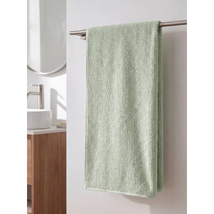 OTTO home Badetuch Riva, 80x150, Premium Handtücher, 500 gr/m², Webfrottier (1-St), Hoch-Tief-Struktur, Streifen, weich, 5 Jahre Garantie