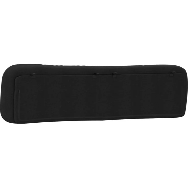 vidaXL Kopfteil-Kissen Schwarz 200 cm Stoff – Bild 8