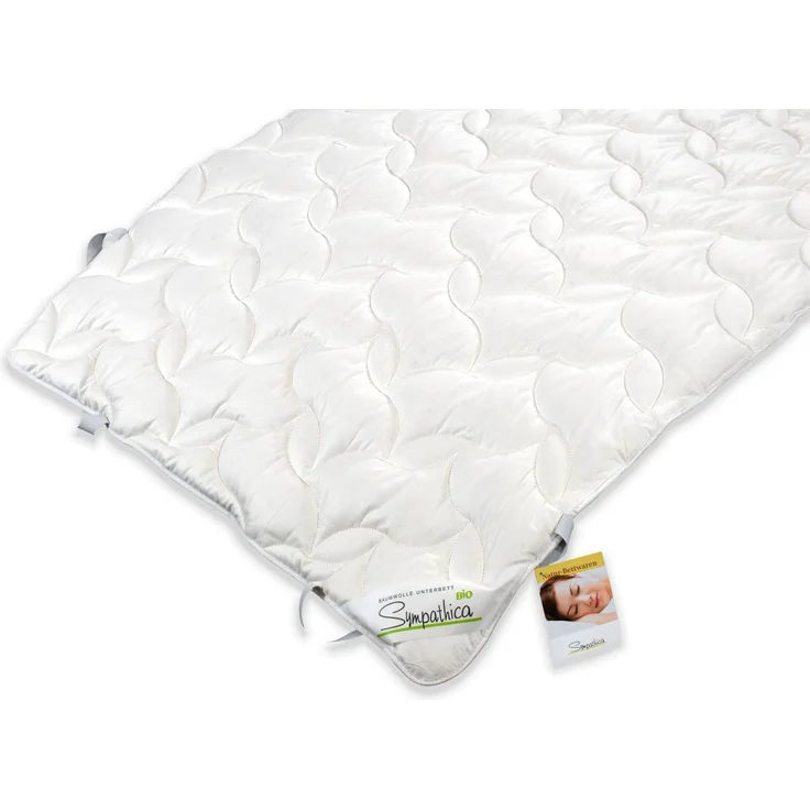 Bio Baumwollauflage Matratzenauflage hygienisch 140x200 cm 100% Baumwolle – Bild 3