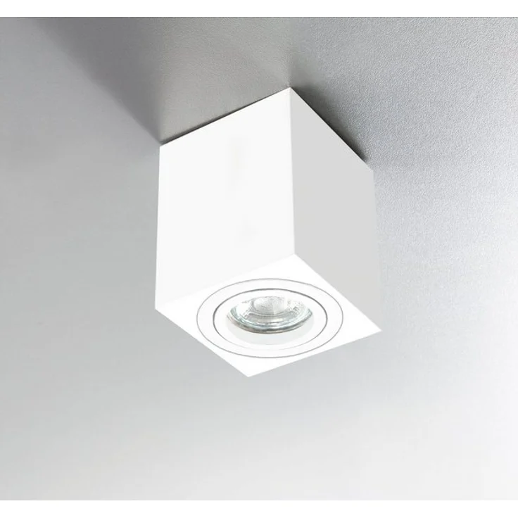 Heitronic Nr. 500738-HE Aufbauleuchte ADL8001 Eckig schwenkbar weiß GU10 – Bild 4